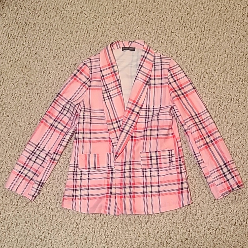 Simple Flavor blazer sm black and pink
